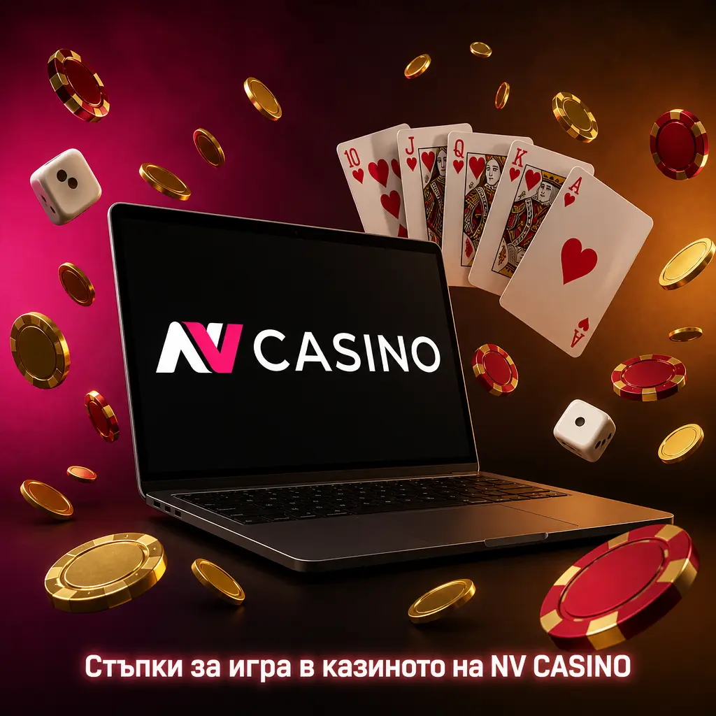 Стъпки за игра в казиното на NV CASINO