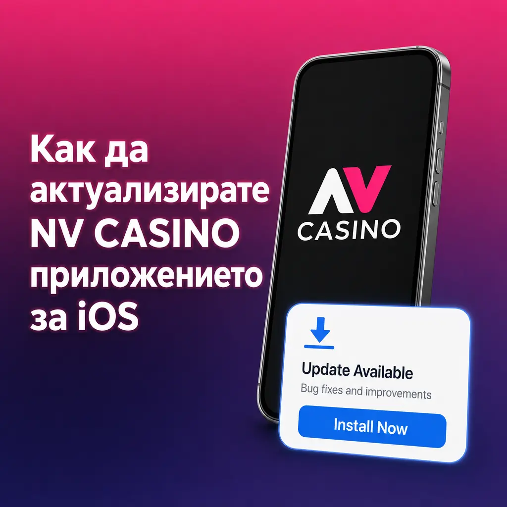 Актуализиране на NV CASINO приложението на iOS устройство